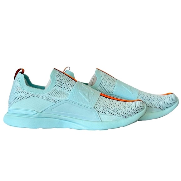 NEW Women’s Athletic Propulsion Labs Techloom Bliss In Gulf Blue & Orange Size 8 - Picture 1 of 7